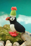 Pachamama 'Perching Paul The Puffin' Felted Wool Figurine