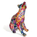 NEW! Medium Groovy Art glossy bright coloured Sitting Cat ornament figurine Cat lover gift (22cm)
