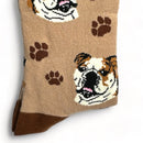 Animal Crackers English Bulldog socks, Ladies quality cotton mix, great Dog lover gift stocking filler