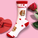 Guinea Pig socks with I Love Guinea Pigs wording, quality cotton mix