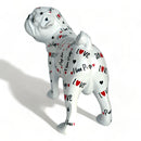 LOVE DOGS Pug figurine, Love Pugs text & hearts design, 23cm