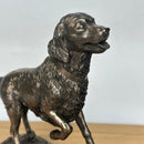 Golden Retriever Dog on Rocks by Beauchamp Bronze, heavy weight figurine in sold Cold Cast Bronze