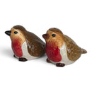 Robins Design Ceramic Salt & Pepper Shaker Set, Gift Boxed