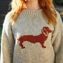 Pachamama Sausage Dog Dachshund Design Chunky Knit Wool Sweater