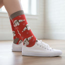 Women's Shih Tzu Socks, lovely vibrant colours, soft combed cotton, one size