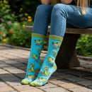 Women's Frog Design Socks, Quality Cotton Mix, One Size
