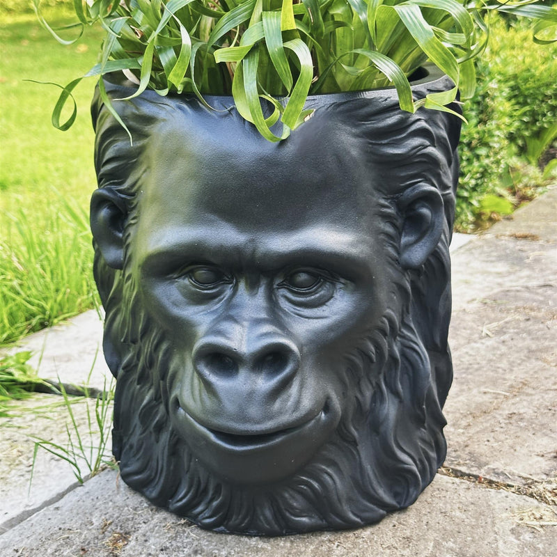 gorilla plant pot Gorilla Head shaped Planter novelty home or garden decoration