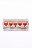 Pachamama Fox Design Headband Hat Chunky Knit Merino Wool