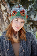 Pachamama Highland Cow Bobble Beanie All Wool Chunky Knit