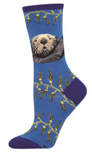 Socksmith 'SEA OTTER' Otter design Women's quality Cotton mix crew socks, one size