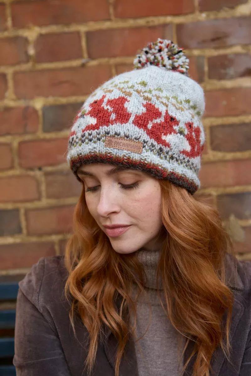 Pachamama Squirrel Bobble Beanie