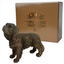 King Charles Spaniel Dog figurine, Leonardo Reflections Bronzed, gift boxed