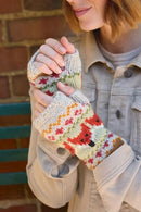 Pachamama Fox Design Handwarmers Chunky Knit Merino Wool