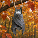 Hanging Bat with Rope Figurine, Bat Height 28cm (plus rope)