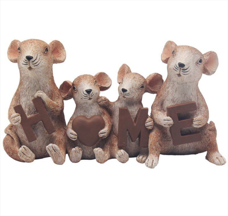 Mouse 'HOME' ornament from the 'A Mice Life' range mouse lover gift, boxed