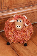 Pachamama Highland Cow Doorstop, Heavy Weight Colourful Felted Wool