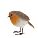 Robin figurine, cute home or garden decoration, memorial or bird lover gift, 10cm