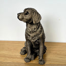 Retriever Dog ornament figurine, Leonardo Reflections Bronzed range, gift boxed