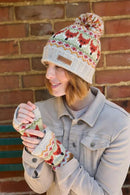 Pachamama Fox Design Handwarmers Chunky Knit Merino Wool