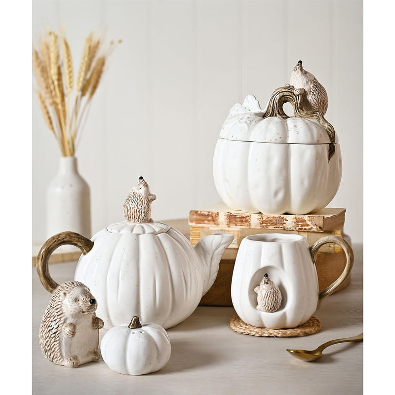 Country Living Hedgehog design quality ceramic Salt & Pepper shaker set