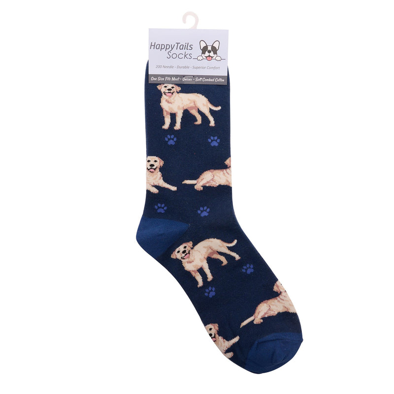 Ladies Golden Labrador Socks, lovely vibrant colours, soft combed cotton, one size