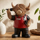 Hughie Highland Cow Dart Player Figurine by Lesser & Pavey
