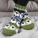 Pachamama Flock Of Sheep Sofa Socks Chunky Knit All Wool