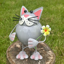 Metal Cat garden ornament, Bright Eyes range by Lesser & Pavey