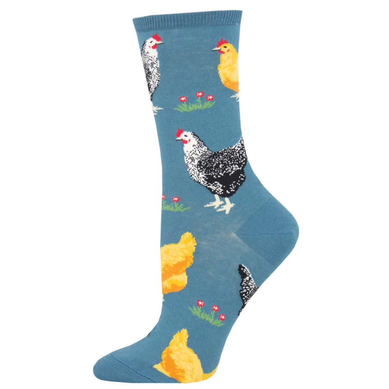 Women's Chicken socks Socksmith 'Bock Bock' design, One Size, quality cotton mix