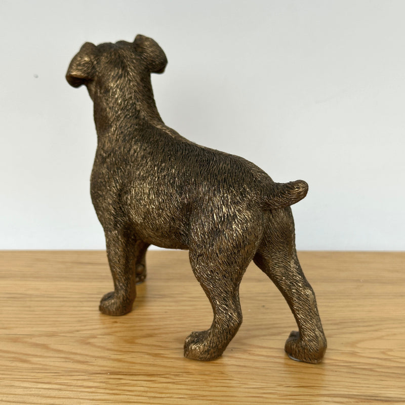 Jack Russell Terrier Dog figurine, Leonardo Reflections Bronzed, gift boxed