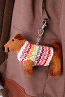 Pachamama Hoxton Harry Dachshud Dog Bag Charm, Hand Felted And Knitted Accessories