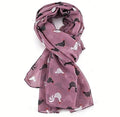 Lightweight ladies Scarf 'Roosters' design Hen Chicken lover gift stocking filler