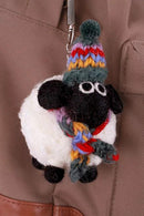 Pachamama Margaret The Lakeland Sheep Bag Charm, Hand Felted And Knitted Accessories