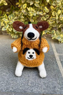 Pachamama Rambling Roger Felted Dog Ornament With Knitted Accessories
