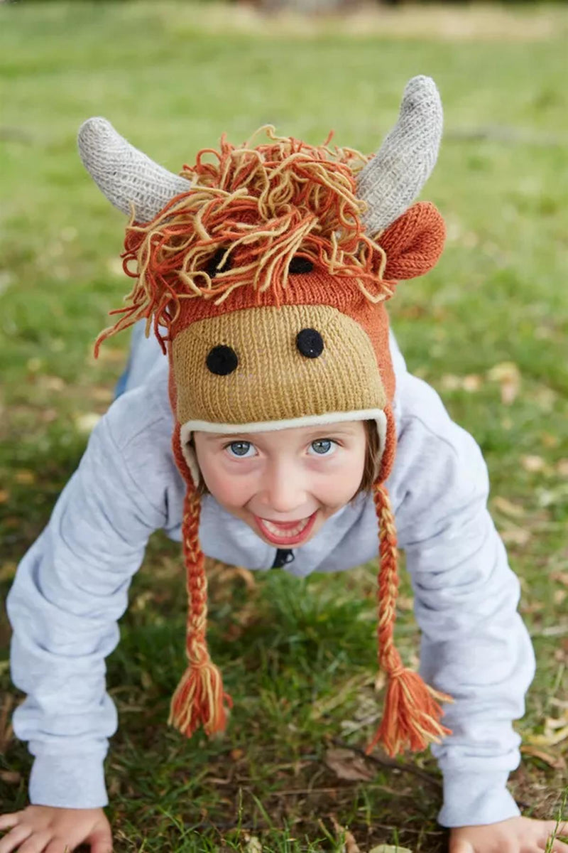 Pachamama Kids Highland Cow Chullo