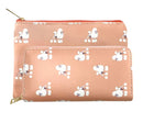 Ladies Poodle  design Pink Purse Wallet zipped multi compartment Dog lover gift