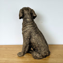 Retriever Dog ornament figurine, Leonardo Reflections Bronzed range, gift boxed