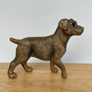 Jack Russell Terrier Dog figurine, Leonardo Reflections Bronzed, gift boxed