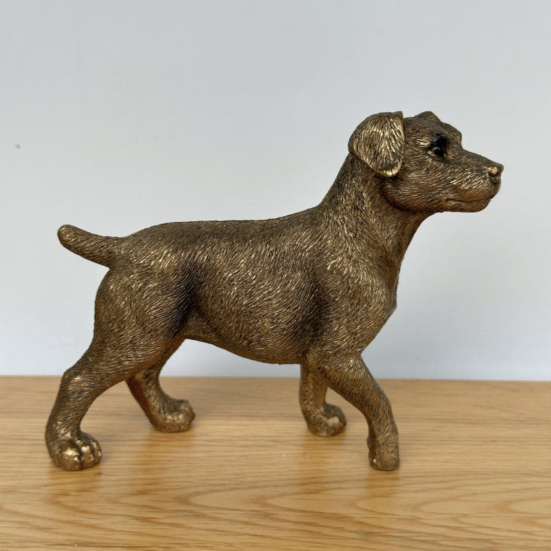 Jack Russell Terrier Dog figurine, Leonardo Reflections Bronzed, gift boxed