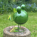 Metal Frog garden ornament, Bright Eyes range by Lesser & Pavey