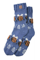 Pachamama Beehive Sofa Socks Denim
