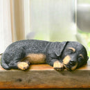 Sleeping Dachshund figurine , Sausage Dog lover gift, grave marker or memorial