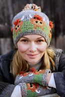 Pachamama Herd Of Highland Cows Bobble Beanie All Wool Chunky Knit