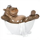 Hippopotamus in Bath Tub ornament from the Bathtime collection by Lesser & Pavey