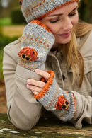 Pachamama Highland Cow Handwarmers Chunky Knit Merino Wool