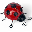 SET OF 3 metal Ladybird Wall Art decorations