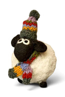 Pachamama Margaret The Lakeland Sheep Felted Ornament With Knitted Accessories