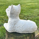 West Highland Terrier figurine in an alert pose, home or garden decoration (26cm)