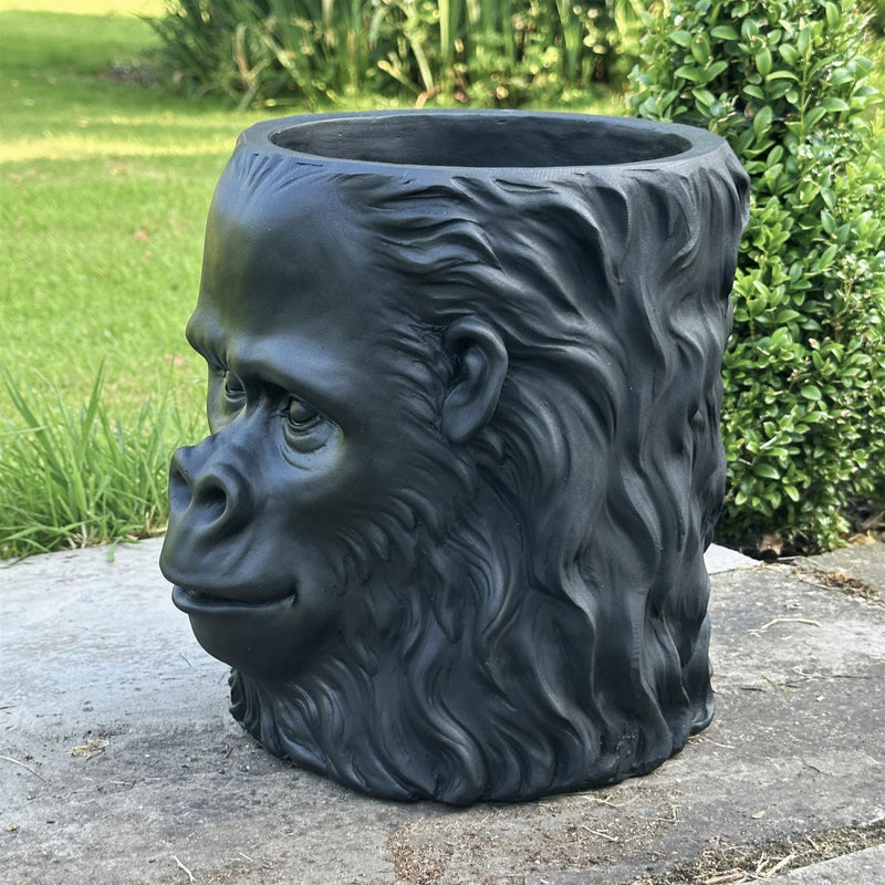 gorilla plant pot Gorilla Head shaped Planter novelty home or garden decoration