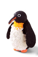 Pachamama Penelope The Penguin Felted Ornament With Knitted Accessories